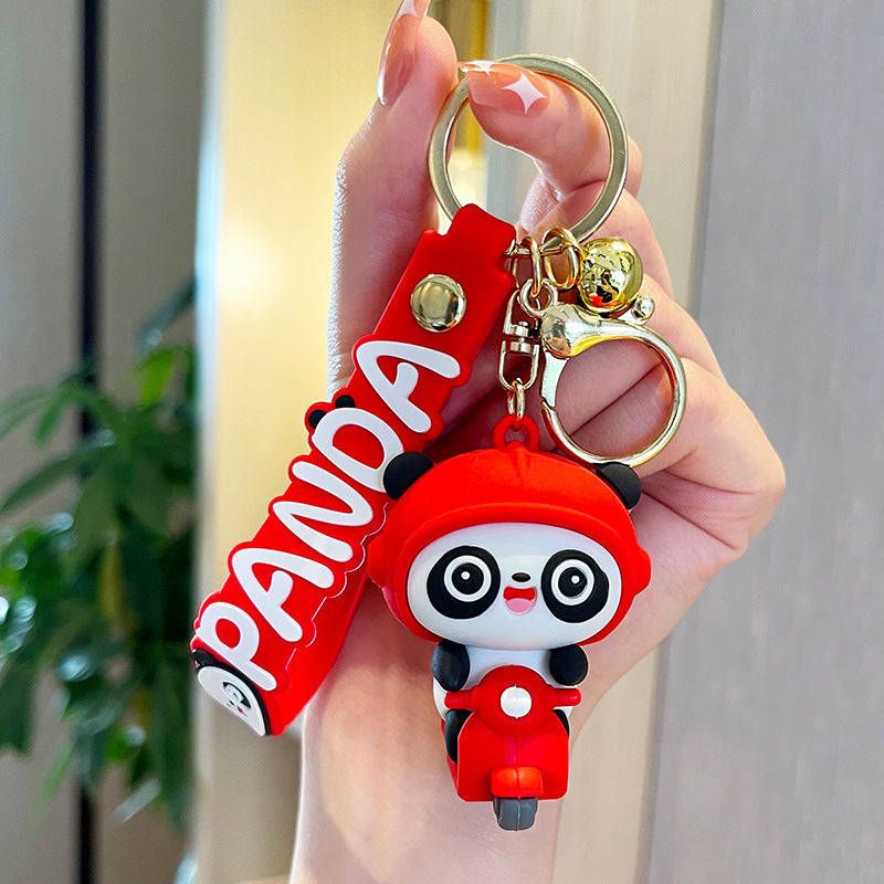 Wholesale Epoxy Red Panda Keychain